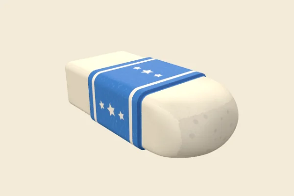 Blue Sleeve Eraser, a Common squishy