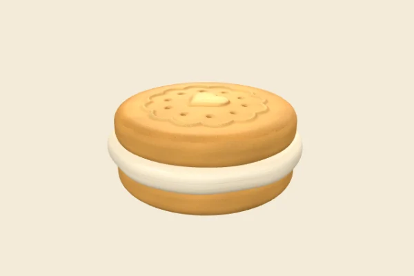 Golden Sandwich Cookie, a Common squishy