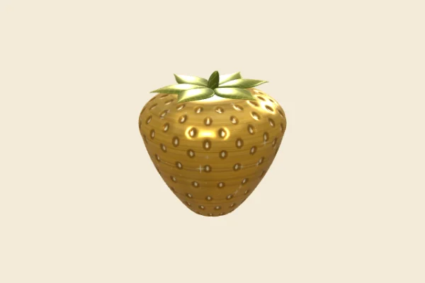 Golden Strawberry, a Legendary squishy