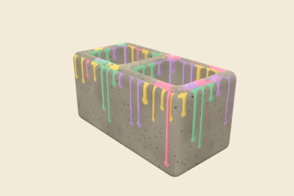 Painted Cinderblock, an Epic squishy
