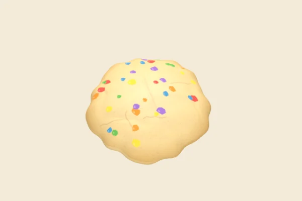 Rainbow Cookie, a Rare Rainbow Chip squishy snack from Squishy Butter