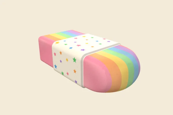 Rainbow Eraser, a Rare squishy