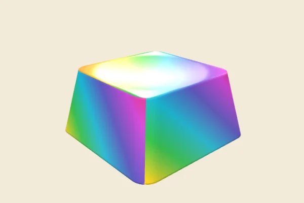 Rainbow Glow Key, a Legendary squishy