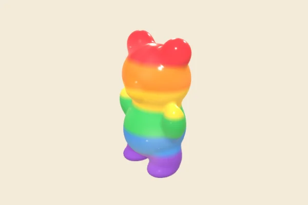 Rainbow Gummy Bear, an Epic squishy