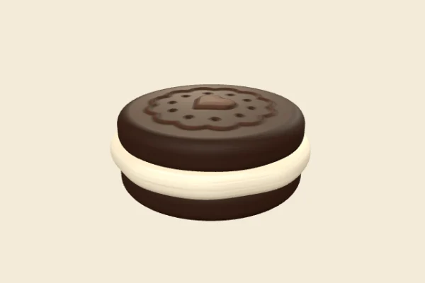 Sandwich Cookie, a Common Cream Middle squishy snack from Squishy Butter