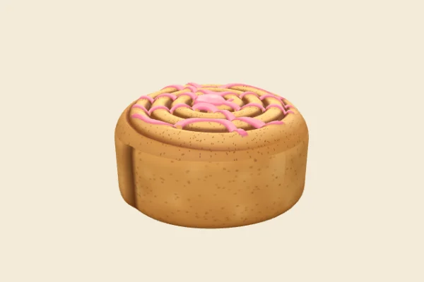 Strawberry Cinnamon Roll, a Common squishy