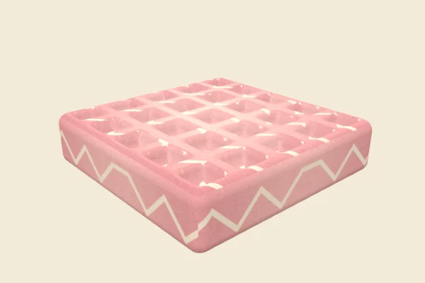 Strawberry Cream Waffle, an Uncommon squishy